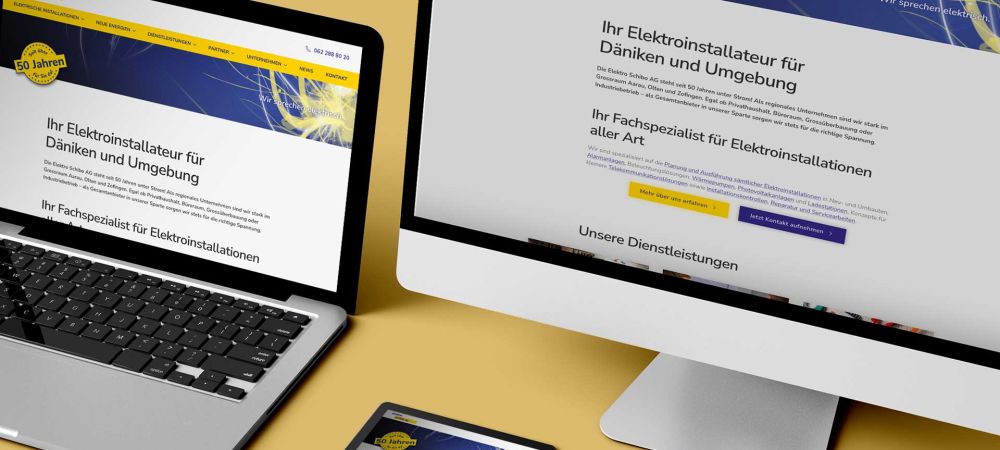 Elektro Schibo Website Devices