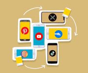 Illustration diverser Smartphones