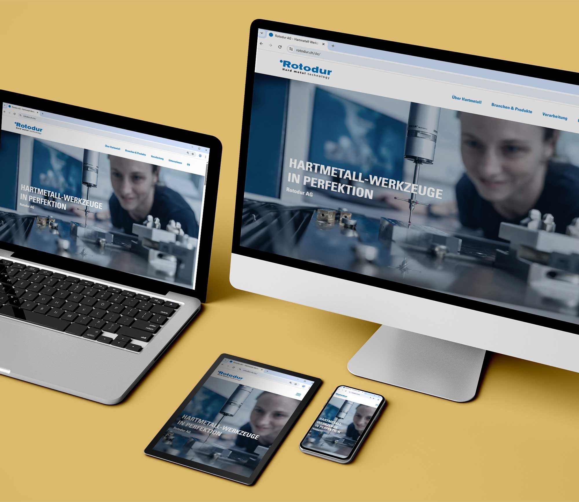 Rotodur Website Devices