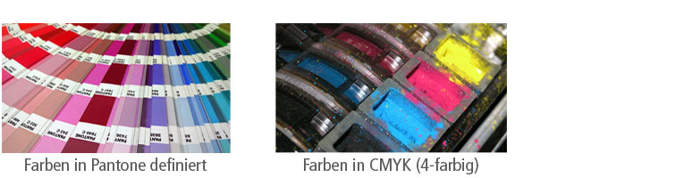 Farbfächer und Farbpalette