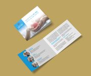 Flyer offen und gefaltet